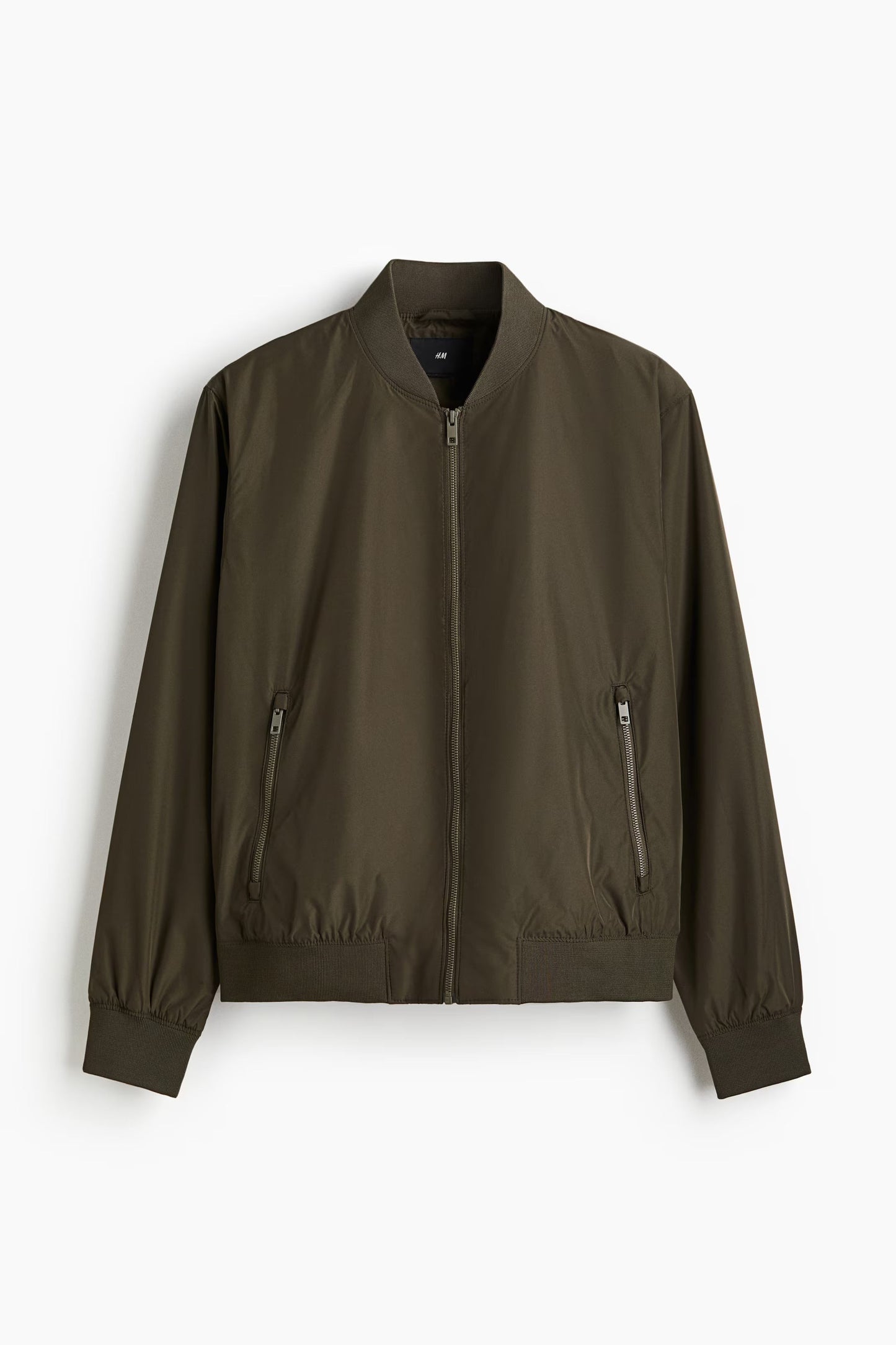 Olive Green Bomber Jacket – Lightweight Zip-Up Flight Jacket for Everyday Wear