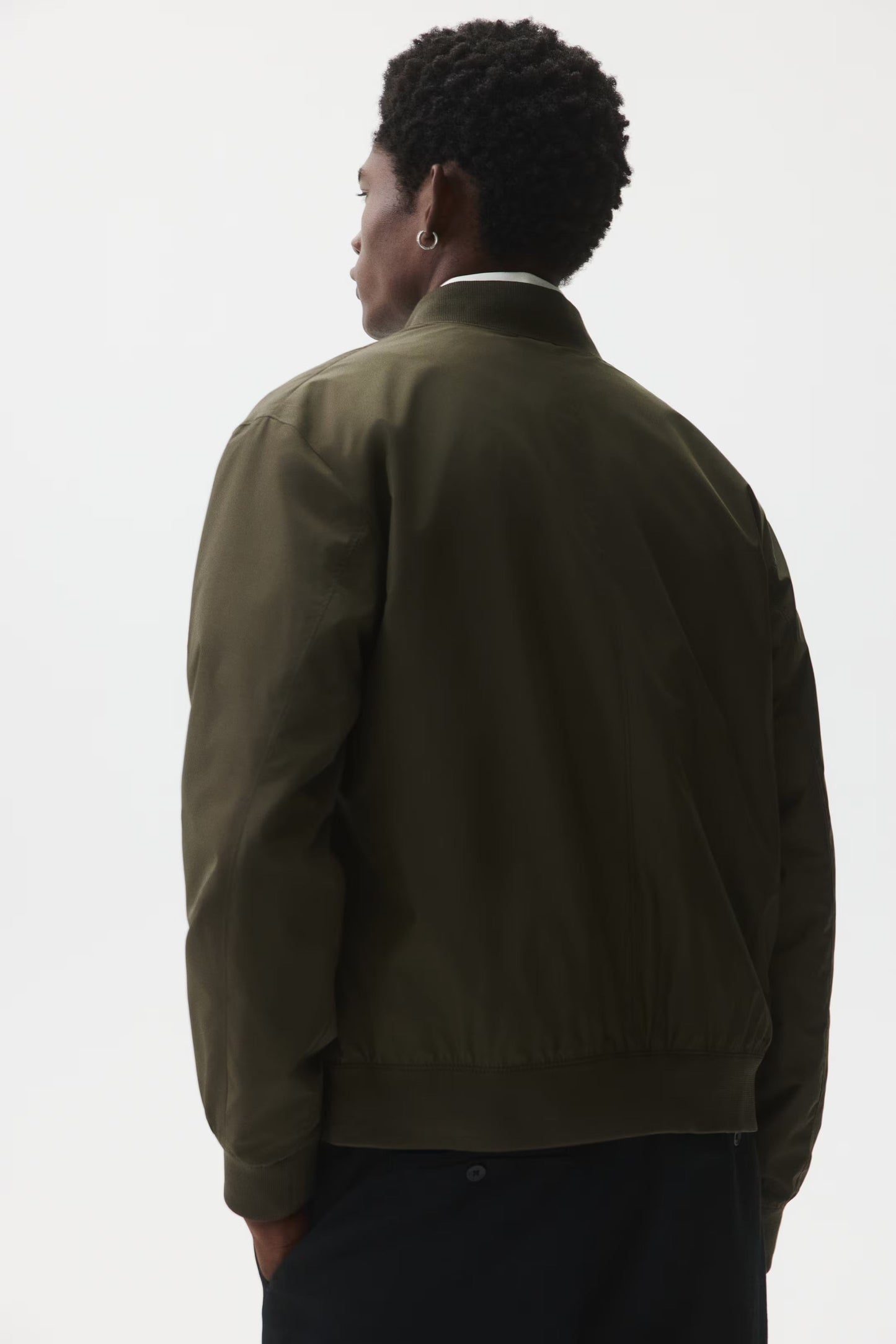 Olive Green Bomber Jacket – Lightweight Zip-Up Flight Jacket for Everyday Wear